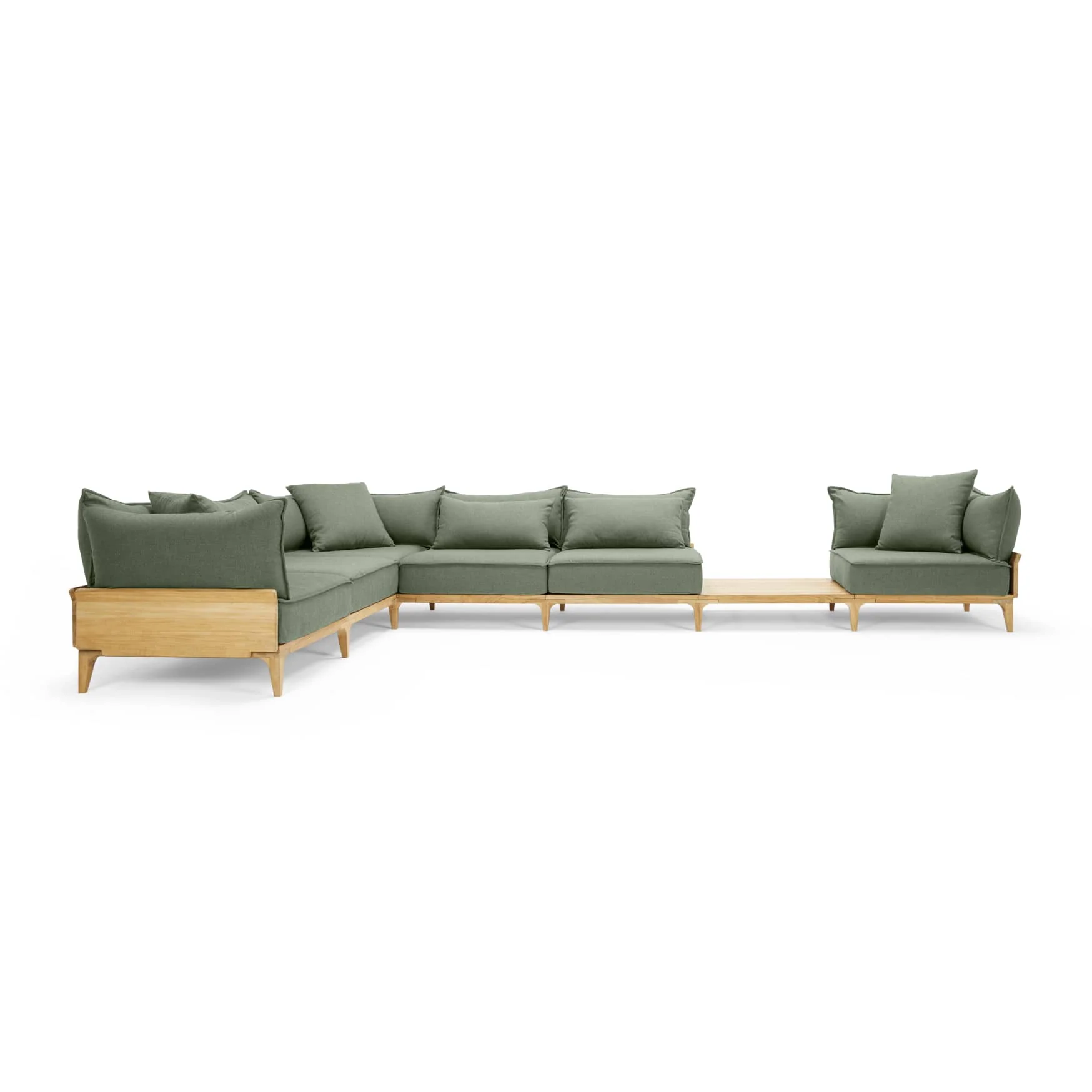 Bluff Sectional with In-line Table - Image 14