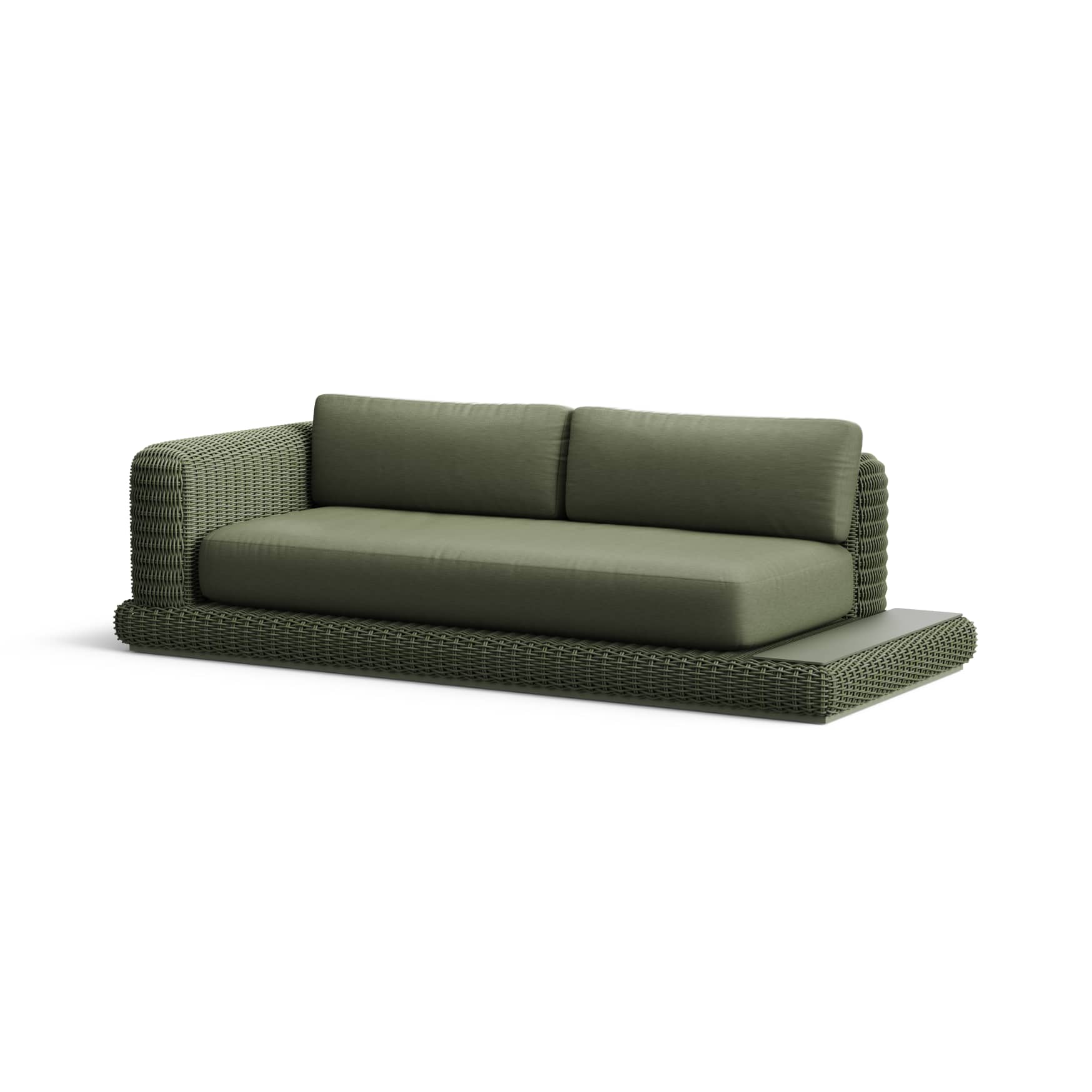 Roundabout Sofa with Side Table - Image 3